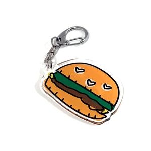 burger charm / keychain